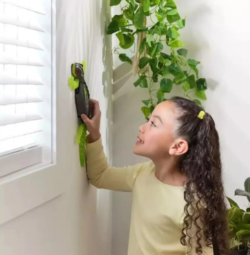 GECKO Remote Control Robotic Lizard Toy, USB Rechargeable, Green and Grey, with Controller - Image 3